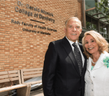 Dr. Gerald Niznick and his wife Reesa at the college of dentistry