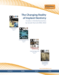   Implant Direct Sybron Changing Reality of Implant Dentistry